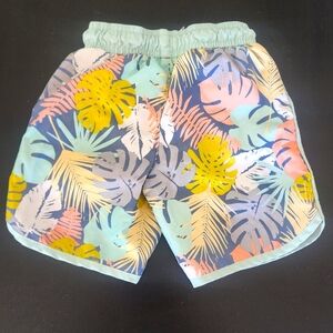 Little Boys Tropical Print Swim Trunk 5t